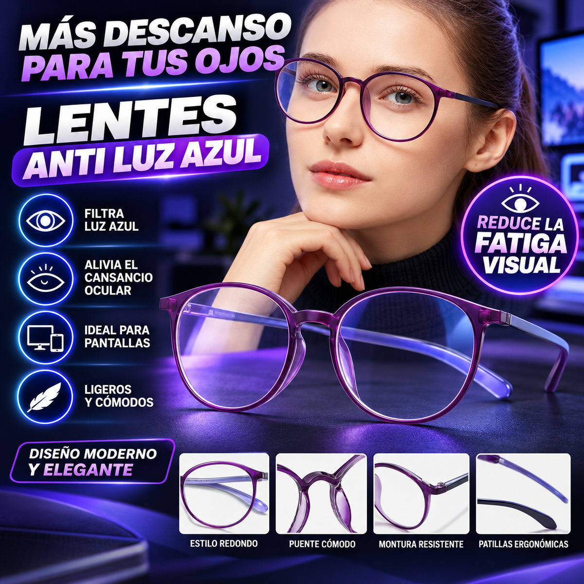 Reduce la fatiga visual al instante – Optizen