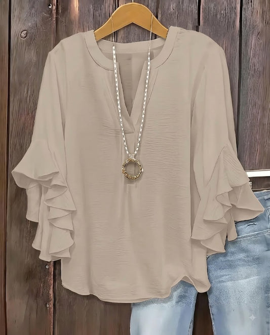 Blusa ruffled chic